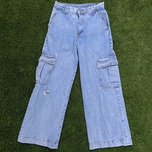 Tatum Light Wash Cargo Jeans